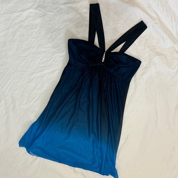 Ombré Sparkle Cocktail Dress - Picture 3 of 13